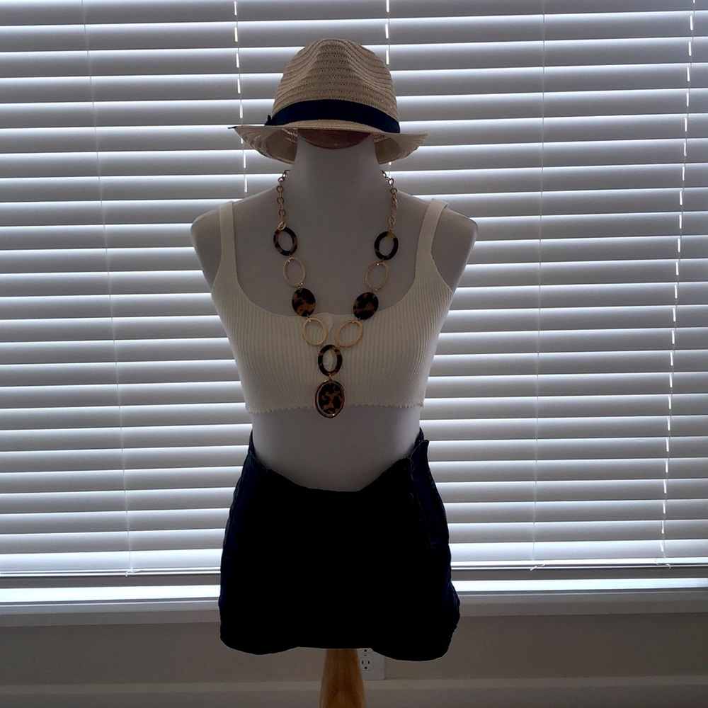 Small white crop top